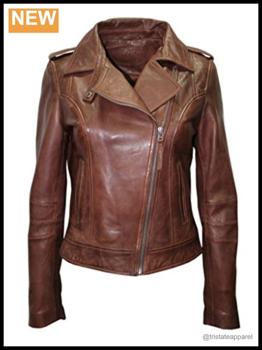 Classic Biker Jacket Nappa Leather Slim Fit Vintage